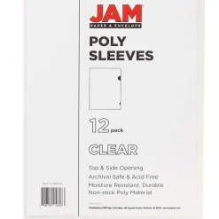 JAM Paper ® Heavyweight Plastic Sleeves, 9