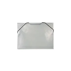 JAM Paper JAM Plastic Portfolio Case with Elastic Closure, Clear (334551)