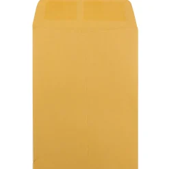JAM Paper Kraft Gummed Catalog Envelope, 5 1/2" x 7 1/2", Brown Kraft, 100/Pack (4101C)* Catalog