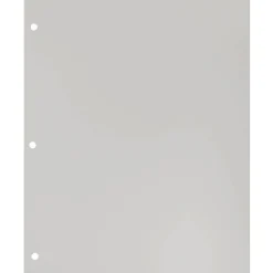 JAM Paper Laminated Glossy 3 Hole Punch Two-Pocket Folders, Silver, 50/Box (385GHPSIC)