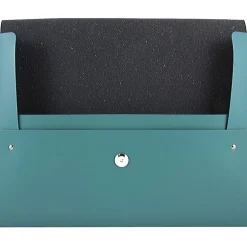JAM Paper Leather Portfolio Case with Snap Closure, Teal, 12/Pack (233329922B)