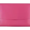 JAM Paper Leather Portfolio Case with Snap Closure, Pink, 12/Carton (2233320839B)
