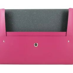 JAM Paper Leather Portfolio Case with Snap Closure, Pink, 12/Carton (2233320839B)