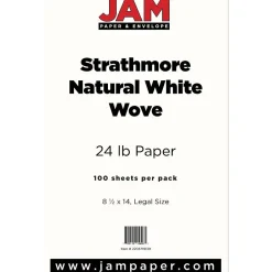 Hot ® Legal Strathmore 24lb Paper, 8.5 x 14, Natural White Wove, 100 Sheets/Pack (2203719139) Resume Paper