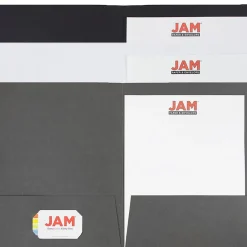 JAM Paper Linen 2-Pocket Folders, Multicolored, Assorted Business Colors, 6/Pack (24365119) Online