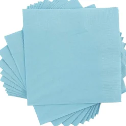 Napkins<JAM Paper Lunch Napkin, 2-ply, Sea Blue, 50 Napkins/Pack (6255620712)
