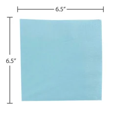 Napkins<JAM Paper Lunch Napkin, 2-ply, Sea Blue, 50 Napkins/Pack (6255620712)