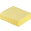 Napkins<JAM Paper Lunch Napkin, 2-ply, Light Yellow, 50 Napkins/Pack (62556207LYE)