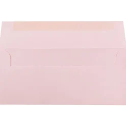 JAM Paper Open End #10 Business Envelope, 4 1/8" x 9 1/2", Baby Pink, 50/Pack (2155777I)* Business