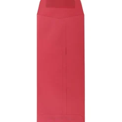 JAM Paper Open End #10 Currency Envelope, 4 1/8" x 9 1/2", Red, 50/Pack (25048I)* Business