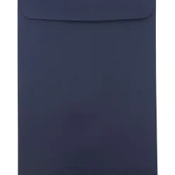 JAM Paper Open End Catalog Envelopes, 10" x 13", Navy Blue, 100/Pack (12828427B)* Catalog