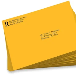 JAM Paper Open-End Envelopes, 9 x 12, Sunflower Yellow, 50 Pack (EX4894-12-50)* Business