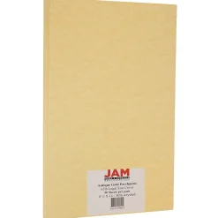 Sale Parchment 65 lb. Cardstock Paper, 8.5" x 14", Antique Gold Yellow, 50 Sheets/Pack (17128864) Card Stock