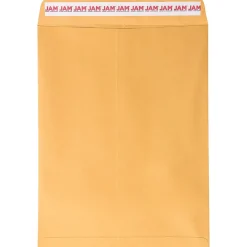 JAM Paper Peel & Seal Kraft Open End #13 Catalog Envelope, 10" x 13", Brown, 500/Pack (13034233C)* Catalog