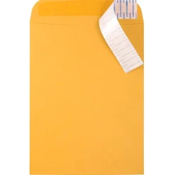 JAM Paper Peel & Seal Kraft Open End Catalog Envelope, 9" x 12", Brown, 500/Pack (13034231C)* Catalog