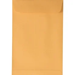 JAM Paper Peel and Seal Kraft Open End Catalog Envelope, 6