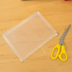 JAM Paper Plastic Envelopes with Zip Closure, Small, 4.5 x 6.5, Clear, 12/Pack (473Z1CL)* Business