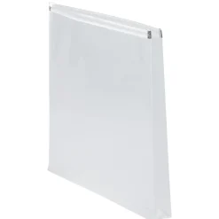 JAM Paper Plastic Envelopes with Zip Closure, Letter Size, Clear, 12/Pack (218Z1CL)* Business