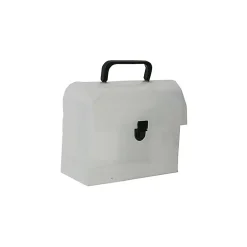 Lunch Boxes & Bags<JAM Paper ® Plastic Lunchbox, 6 x 9 x 4, Clear Grid, Sold Individually (5205 001)