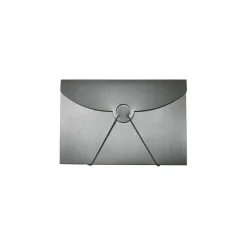 JAM Paper Plastic Portfolio Case with Hook & Loop Closure, Black (3555595)