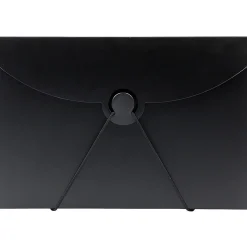 JAM Paper Plastic Portfolio Case with Hook & Loop Closure, Black (355612)