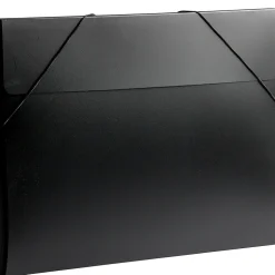 JAM Paper Plastic Portfolio Case with Elastic Closure, Black (6102 027)
