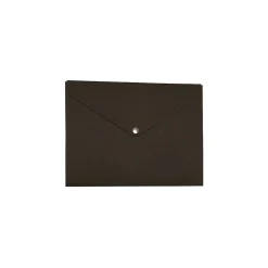 JAM Paper Plastic Portfolio Case with Snap Closure, Brown Kraft (BRCF3E)