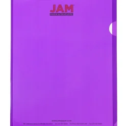 JAM Paper ® Plastic Sleeves, 9" x 12", Purple, 120/Pack (38OSPUB) Best