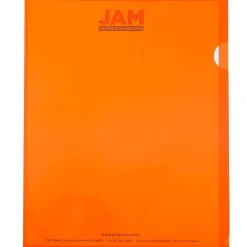 JAM Paper ® Plastic Sleeves, 9" x 12", Orange, 12/Pack (226330937) Hot