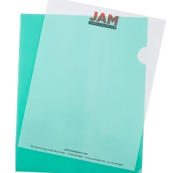 JAM Paper ® Plastic Sleeves, 9" x 12", Green, 12/Pack (226325846) Outlet