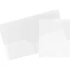 JAM Paper POP 2-Pocket Presentation Folder, Clear, 2/Box (382ECLDB) New