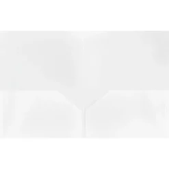 JAM Paper POP 2-Pocket Presentation Folder, Clear, 2/Box (382ECLDB) New