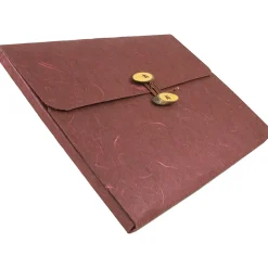 JAM Paper Portfolio Case with Drawstring Closure, Rainforest Burgundy (371679)