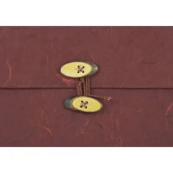 JAM Paper Portfolio Case with Drawstring Closure, Rainforest Burgundy (371679)