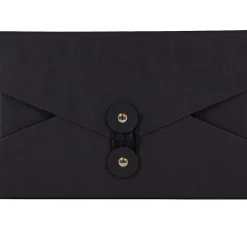 JAM Paper Portfolio Case with Drawstring Closure, Black (3036BLACK)