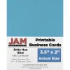 Hot ® Printable Business Cards, 3 1/2 x 2, Blue, 100/Pack (22128333) Business Cards
