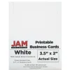 ® Printable Business Cards, 3 1/2 x 2, White Vellum, 100/Pack (22130975) Business Cards