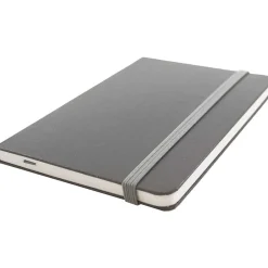 JAM Paper Professional Notebooks, 5.8" x 8.3", Wide Ruled, 70 Sheets, Gray/Silver (340528858) New