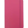 JAM Paper Professional Notebooks, 5.8" x 8.3", Wide Ruled, 70 Sheets, Pink (340528856)