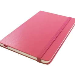 JAM Paper Professional Notebooks, 5.8" x 8.3", Wide Ruled, 70 Sheets, Pink (340528856)