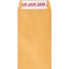 JAM Paper Self Seal #5 1/2 Coin Business Envelopes, 3 1/8" x 5 1/2", Brown Kraft Manila, 100/Pack (400238462D)* Business