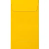 JAM Paper Self Seal #5 1/2 Coin Envelopes, 3 1/8" x 5 1/2", Sunflower Yellow, 50/Pack (LUX-512CO-12-50)* Business