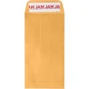 JAM Paper Self Seal #7 Coin Business Envelopes, 3 1/2" x 6 1/2", Brown Kraft Manila, 100/Pack (400238464D)* Business