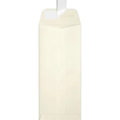 JAM Paper Self Seal Policy Envelope 4 1/8" x 9 1/2", Natural Linen, 50/Pack (7716-NLI-50)* Business
