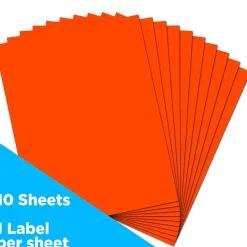 JAM Paper Shipping Labels, Full Page, 8 1/2 x 11 Sticker Paper, , 1 Label/Sheet, 10 Labels/Pack (337628604)* Shipping Labels