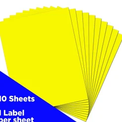 JAM Paper Shipping Labels, 8 1/2" x 11", , 1 Label/Sheet, 10 Labels/Pack (337628611)* Shipping Labels