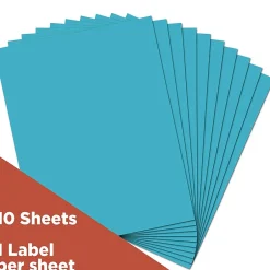 JAM Paper Shipping Labels, 8 1/2" x 11", , 1 Label/Sheet, 10 Labels/Pack (337628605)* Shipping Labels