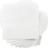 Napkins<JAM Paper Small Beverage Napkins, 2-Ply, White, 600/Box (5255620731b)