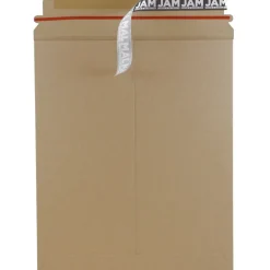 JAM Paper ® Stay-Flat Photo Mailer Envelopes, 11 x 13.5, Brown Kraft, Self-Adhesive Closure, Sold Individually (8866644)* Padded Mailers
