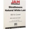 Hot Strathmore 80 lb. Cardstock Paper, 8.5" x 11", Natural White, 250 Sheets/Ream (301015B) Card Stock